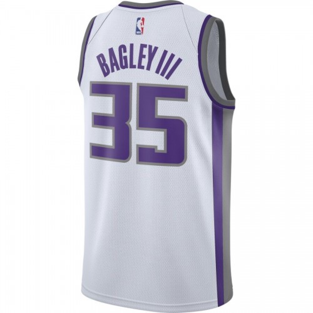 Men's Sacramento Kings Marvin Bagley III #35 White 19/20 Swingman Jersey - Association Edition-Pro Kit Vault | Brand New 26/27 Sports Jerseys